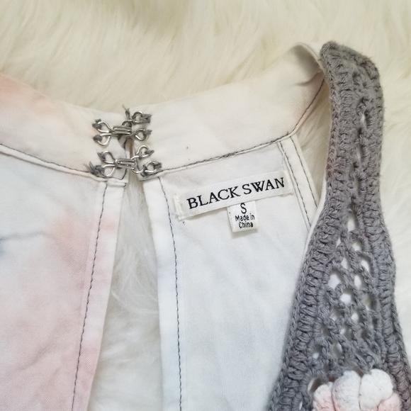 Black Swan Crochet Tie Dye Dress Small - Picture 7 of 11